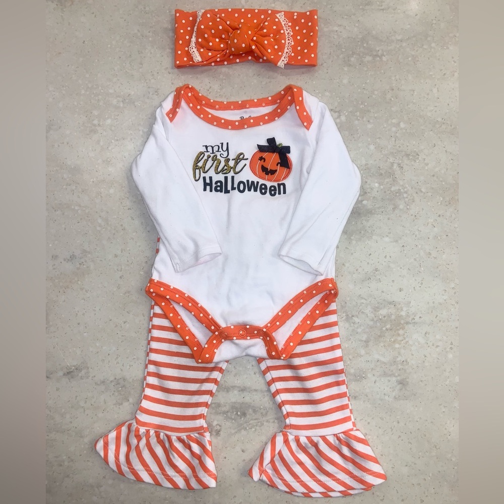 Baby Girl First Halloween 3pc Set